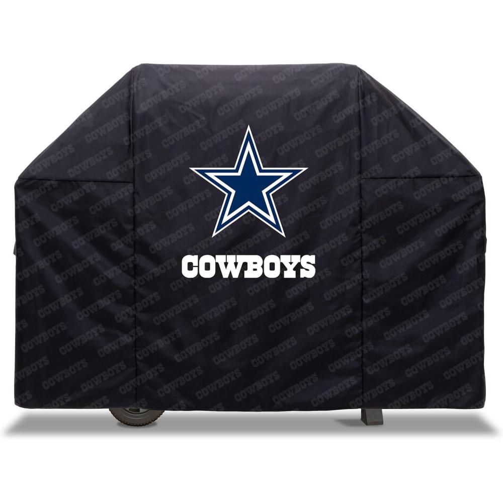 imageYouTheFan NFL Heavy Duty Waterproof Grill Cover  UV Resistant Durable Polyester BBQ Cover Weatherproof Protection for Outdoor Gas or Charcoal Grills for Grills up to 5 WideDallas Cowboys