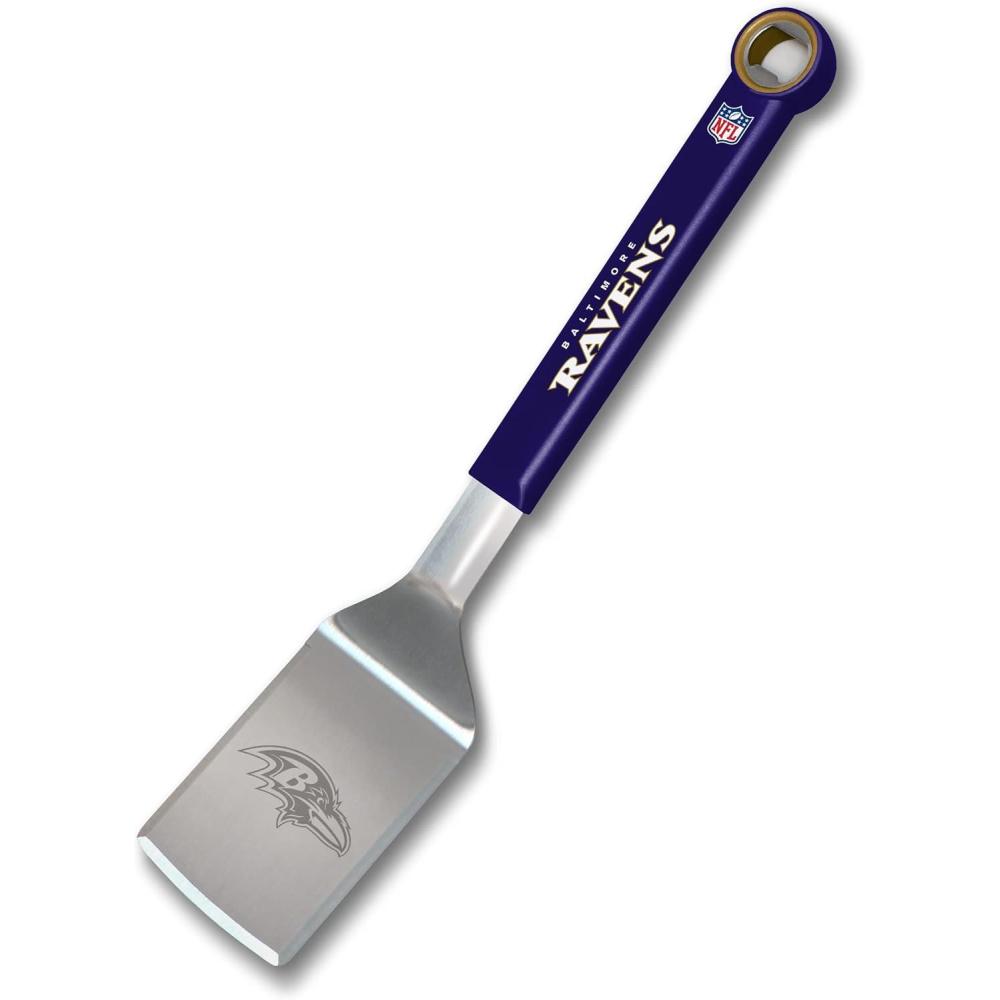 imageYouTheFan NFL Stainless Steel BBQ Spatula with Bottle OpenerBaltimore Ravens