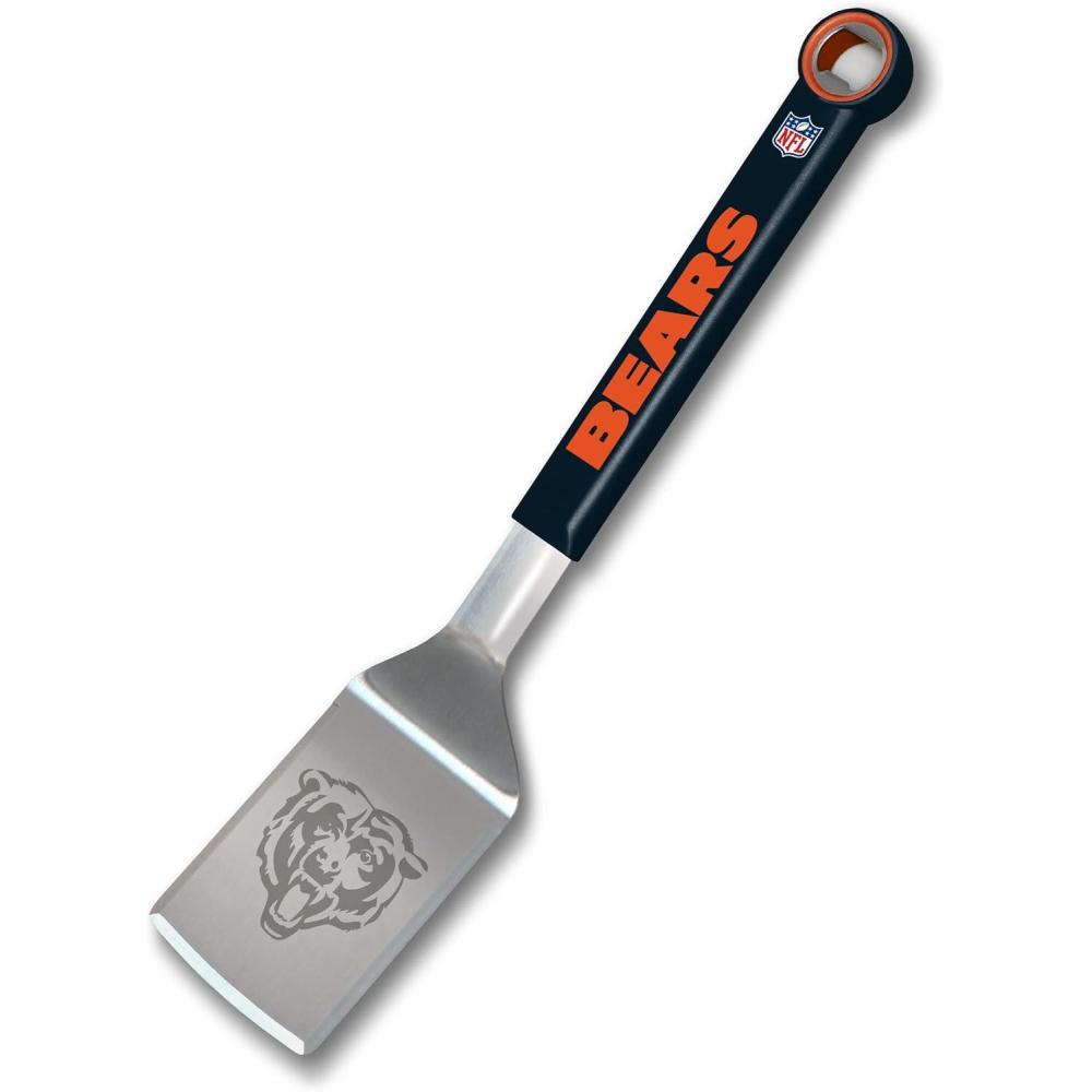 imageYouTheFan NFL Stainless Steel BBQ Spatula with Bottle OpenerChicago Bears
