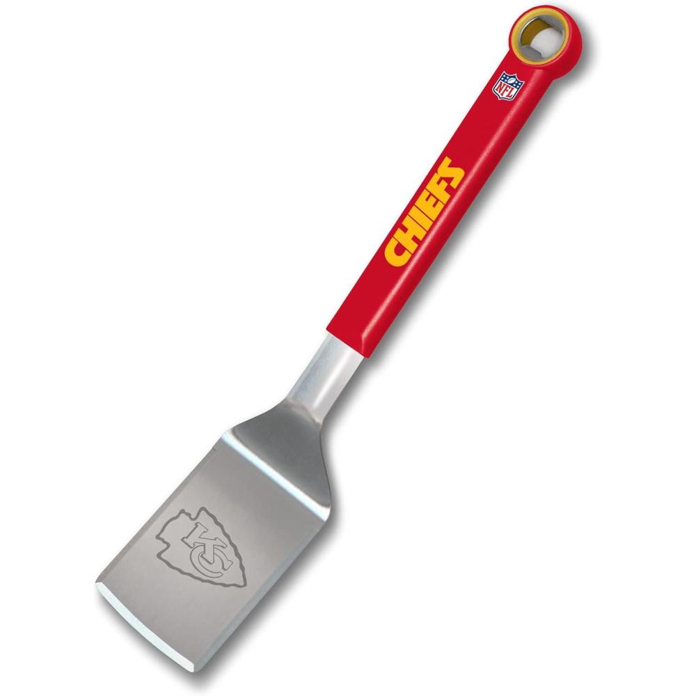 imageYouTheFan NFL Stainless Steel BBQ Spatula with Bottle OpenerKansas City Chiefs