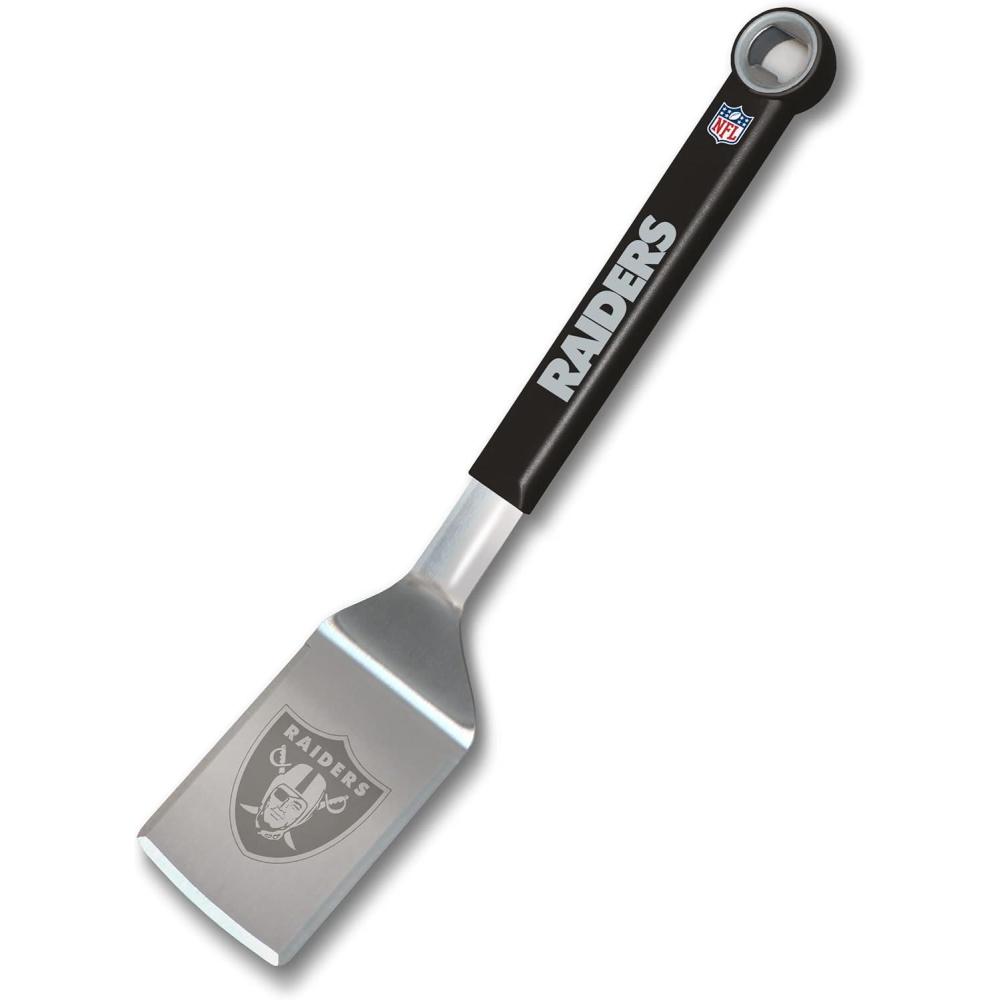 imageYouTheFan NFL Stainless Steel BBQ Spatula with Bottle OpenerLas Vegas Raiders
