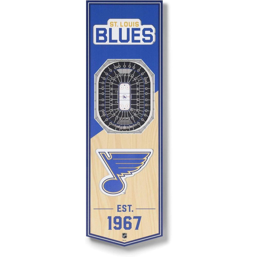 imageYouTheFan NHL 3D Stadium 6x19 BannerSt Louis Blues