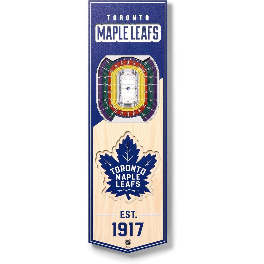 imageYouTheFan NHL 3D Stadium 6x19 BannerToronto Maple