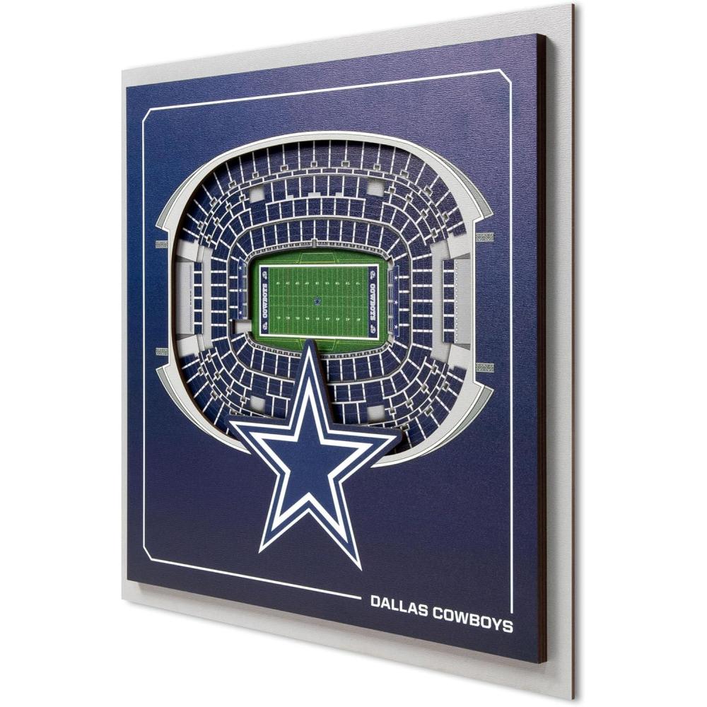 imageYouTheFan Officiallylicensed NFL Stadium Series 3D Wall Art multilayer team stadium replica detailed sports fan gift indoor decorDallas Cowboys