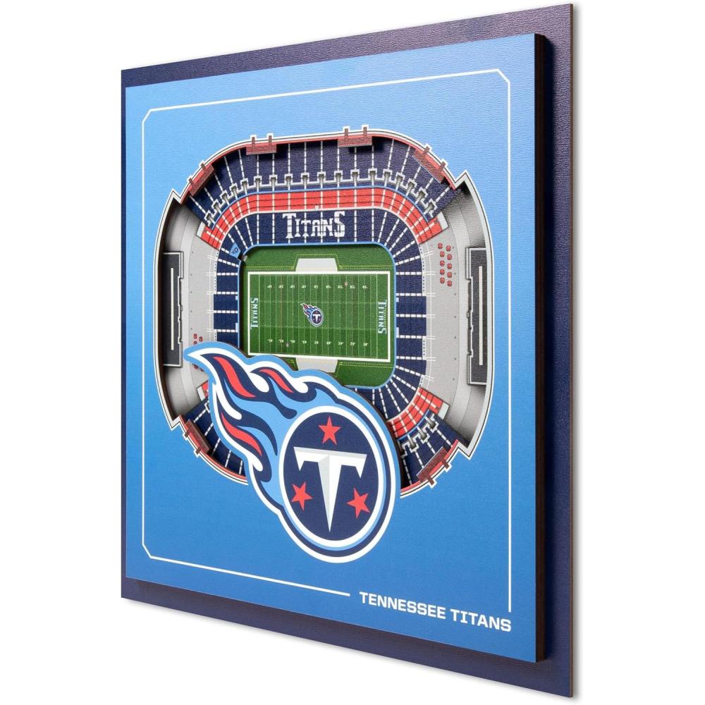 imageYouTheFan Officiallylicensed NFL Stadium Series 3D Wall Art  multilayer team stadium replica detailed sports fan gift indoor decorTennessee Titans