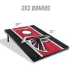 YouTheFan NFL 2′ x 3′ Portable Cornhole Game with Logo Bags(Atlanta Falcons)