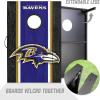 YouTheFan NFL 2′ x 3′ Portable Cornhole Game with Logo Bags(Baltimore Ravens)