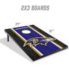 YouTheFan NFL 2′ x 3′ Portable Cornhole Game with Logo Bags(Baltimore Ravens)