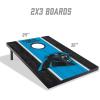 YouTheFan NFL 2′ x 3′ Portable Cornhole Game with Logo Bags(Carolina Panthers)