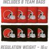 YouTheFan NFL 2′ x 3′ Portable Cornhole Game with Logo Bags(Cleveland Browns)
