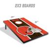 YouTheFan NFL 2′ x 3′ Portable Cornhole Game with Logo Bags(Cleveland Browns)