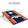 YouTheFan NFL 2′ x 3′ Portable Cornhole Game with Logo Bags(Denver Broncos)