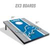 YouTheFan NFL 2′ x 3′ Portable Cornhole Game with Logo Bags(Detroit Lions)