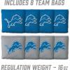 YouTheFan NFL 2′ x 3′ Portable Cornhole Game with Logo Bags(Detroit Lions)