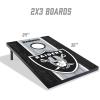 YouTheFan NFL 2′ x 3′ Portable Cornhole Game with Logo Bags(Las Vegas Raiders)