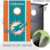YouTheFan NFL 2′ x 3′ Portable Cornhole Game with Logo Bags(Miami Dolphins)