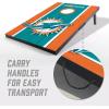 YouTheFan NFL 2′ x 3′ Portable Cornhole Game with Logo Bags(Miami Dolphins)