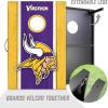 YouTheFan NFL 2′ x 3′ Portable Cornhole Game with Logo Bags(Minnesota Vikings)