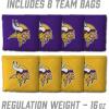 YouTheFan NFL 2′ x 3′ Portable Cornhole Game with Logo Bags(Minnesota Vikings)