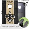 YouTheFan NFL 2′ x 3′ Portable Cornhole Game with Logo Bags(New Orleans Saints)