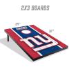 YouTheFan NFL 2′ x 3′ Portable Cornhole Game with Logo Bags(New York Giants)