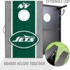 YouTheFan NFL 2′ x 3′ Portable Cornhole Game with Logo Bags(New York Jets)