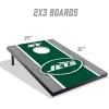 YouTheFan NFL 2′ x 3′ Portable Cornhole Game with Logo Bags(New York Jets)