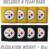 YouTheFan NFL 2′ x 3′ Portable Cornhole Game with Logo Bags(Pittsburgh Steelers)