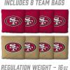 YouTheFan NFL 2′ x 3′ Portable Cornhole Game with Logo Bags(San Francisco 49ers)