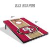YouTheFan NFL 2′ x 3′ Portable Cornhole Game with Logo Bags(San Francisco 49ers)