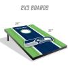 YouTheFan NFL 2′ x 3′ Portable Cornhole Game with Logo Bags(Seattle Seahawks)