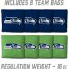 YouTheFan NFL 2′ x 3′ Portable Cornhole Game with Logo Bags(Seattle Seahawks)