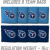 YouTheFan NFL 2′ x 3′ Portable Cornhole Game with Logo Bags(Tennessee Titans)