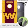 YouTheFan NFL 2′ x 3′ Portable Cornhole Game with Logo Bags(Washington Commanders)
