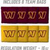 YouTheFan NFL 2′ x 3′ Portable Cornhole Game with Logo Bags(Washington Commanders)