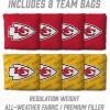 YouTheFan NFL 2′ x 4′ Slogan Series Professional Wood Cornhole Game with Logo Bags(Kansas City Chiefs)
