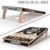 YouTheFan NFL 2′ x 4′ Slogan Series Professional Wood Cornhole Game with Logo Bags(Las Vegas Raiders)