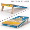 YouTheFan NFL 2′ x 4′ Slogan Series Professional Wood Cornhole Game with Logo Bags(Los Angeles Chargers)