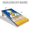 YouTheFan NFL 2′ x 4′ Slogan Series Professional Wood Cornhole Game with Logo Bags(Los Angeles Rams)