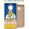 YouTheFan NFL 2′ x 4′ Slogan Series Professional Wood Cornhole Game with Logo Bags(Los Angeles Rams)