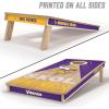 YouTheFan NFL 2′ x 4′ Slogan Series Professional Wood Cornhole Game with Logo Bags(Minnesota Vikings)
