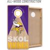 YouTheFan NFL 2′ x 4′ Slogan Series Professional Wood Cornhole Game with Logo Bags(Minnesota Vikings)