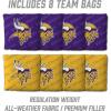 YouTheFan NFL 2′ x 4′ Slogan Series Professional Wood Cornhole Game with Logo Bags(Minnesota Vikings)
