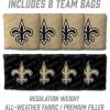 YouTheFan NFL 2′ x 4′ Slogan Series Professional Wood Cornhole Game with Logo Bags(New Orleans Saints)