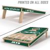 YouTheFan NFL 2′ x 4′ Slogan Series Professional Wood Cornhole Game with Logo Bags(New York Jets)