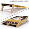 YouTheFan NFL 2′ x 4′ Slogan Series Professional Wood Cornhole Game with Logo Bags(Pittsburgh Steelers)