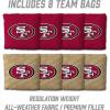 YouTheFan NFL 2′ x 4′ Slogan Series Professional Wood Cornhole Game with Logo Bags(San Francisco 49ers)