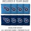 YouTheFan NFL 2′ x 4′ Slogan Series Professional Wood Cornhole Game with Logo Bags(Tennessee Titans)