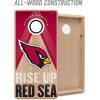 YouTheFan NFL 2′ x 4′ Slogan Series Professional Wood Cornhole Game(Arizona Cardinals)