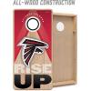 YouTheFan NFL 2′ x 4′ Slogan Series Professional Wood Cornhole Game(Atlanta Falcons)